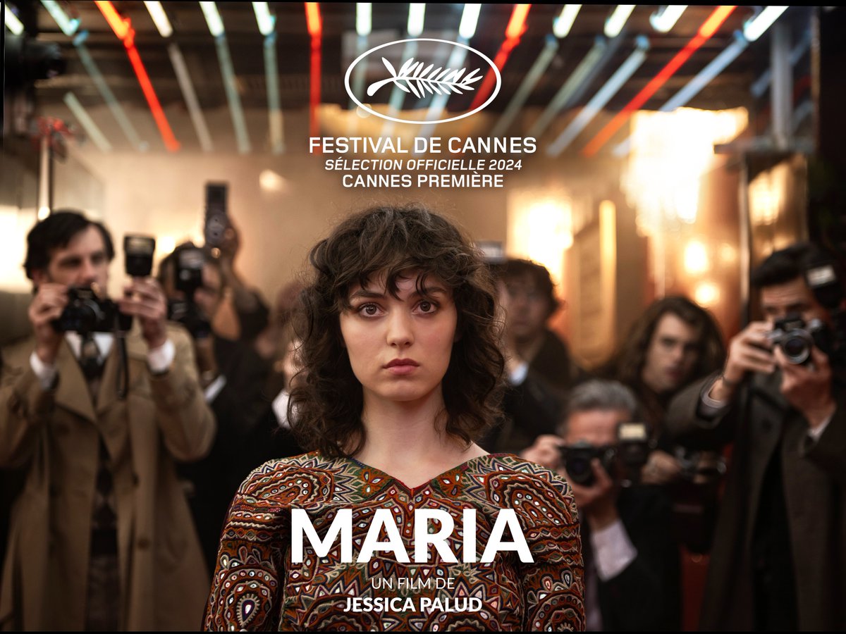 MARIA de Jessica Palud sera présenté en Sélection officielle - Cannes Première au @Festival_Cannes ! Avec Anamaria Vartolomei, Matt Dillon, Giuseppe Maggio, Céleste Brunnquell, Yvan Attal Au cinéma le 19 juin #Maria #CannesPremiere #Cannes2024 @jessicapalud @RendezVousPress