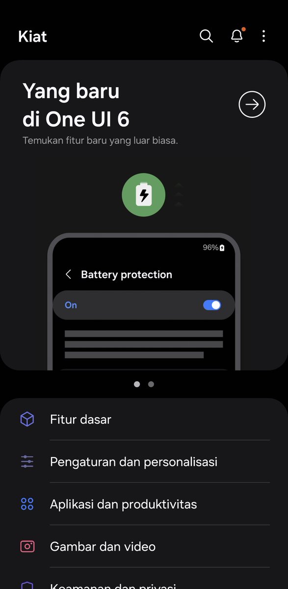 @convomfs Coba buka aplikasi Kiat di Samsung lu dan ulik sendiri fitur2nya. Yang dishare ama orang2 dimari baru secuil doang diantara fitur2 yg ditawarin ama One UI 6 klo emg make One UI tersebut wkwkwk