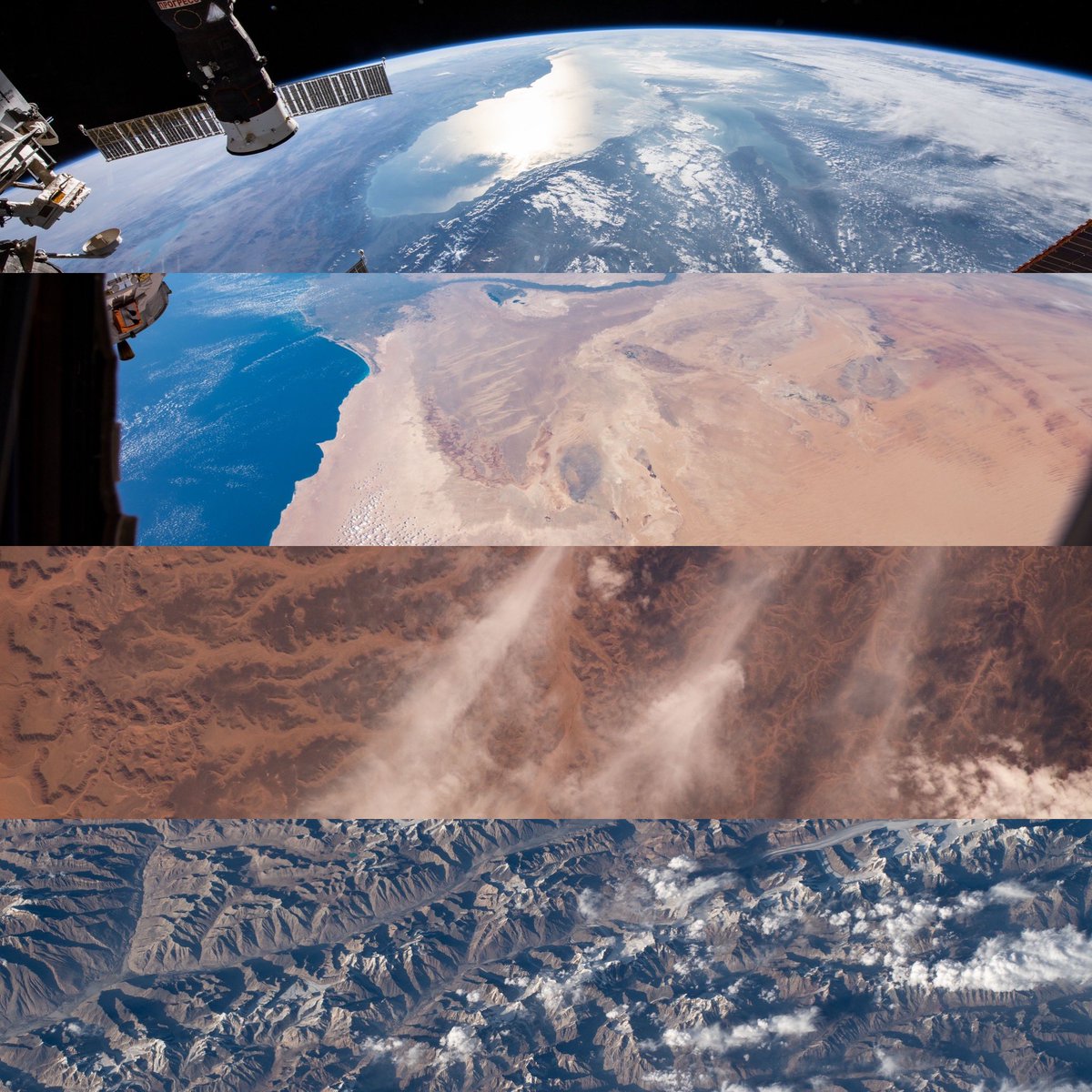 On #EarthDay, I would like to reshare some photos I took of our planet from the International Space Station in 2019. The sensation of seeing Earth from space for the first time is forever etched in my memory. It's an indescribable beauty, blessed with life and resources.