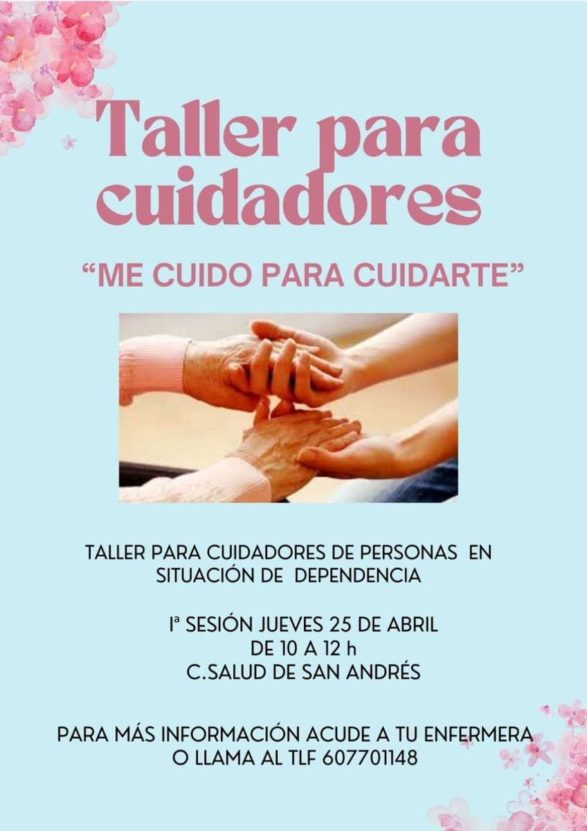 El jueves comenzamos los Talleres para cuidadores, dónde además de ayudarles a desarrollar habilidades que ayuden a los cuidados de sus familiares les proporcionamos herramientas que fomenten su autocuidado."Me cuido para cuidarte"
Anímate!!!