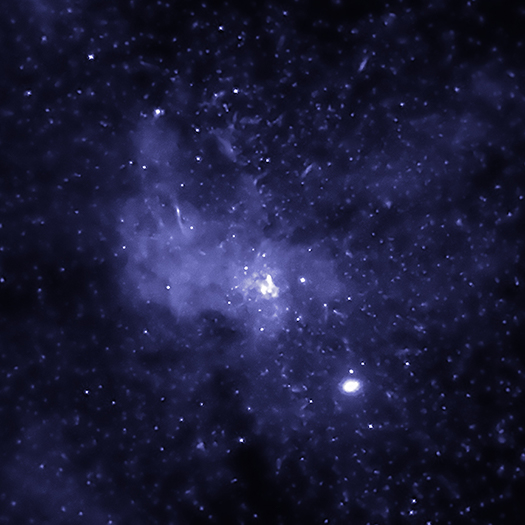 AAS_Office's tweet photo. Galactic center crowd: Besides giant black hole Sagittarius A* (4 million x the mass of the Sun), there’s a cluster of binary systems within a few light-years. Each consists of a normal star & a small black hole (5 to 15 solar masses), producing X-rays. #GAM2024 #RandomAstroFact https://t.co/yV4JsQjQpP