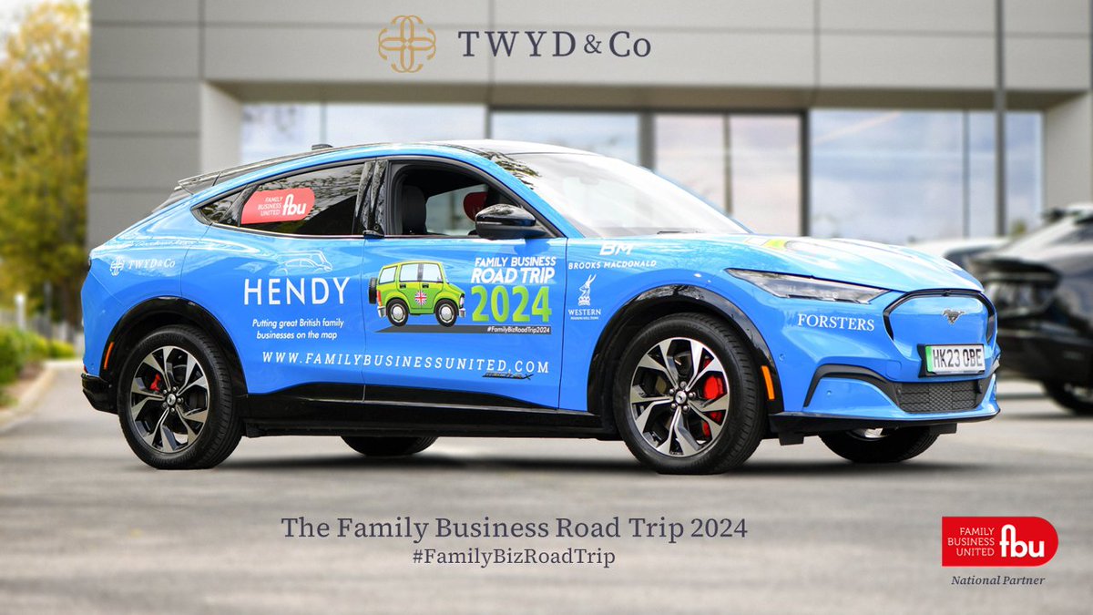 Delighted that TWYD & Co are sponsoring the #FamilyBizRoadTrip 2024 which starts today! @FamilyBizPaul  and Family Business United are embarking on a 5 week trip around the UK, showcasing and celebrating some amazing #FamilyBusinesses and the #FamilyBusiness sector.