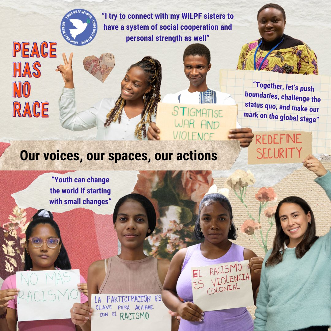 🎨 This collage embodies the Young WILPF Network's spirit: activism, collaboration & change. Together, we're not just envisioning change—we're creating it, advancing peace and justice one campaign at a time. #WILPF109