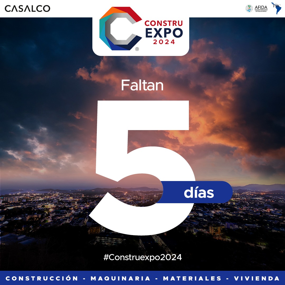 Iniciamos la cuenta regresiva para CONSTRUEXPO 2024.
Faltan solo 5 días ¿Estas listo?
Si aún no te has inscrito puedes hacerlo gratuitamente aquí
feriaconstruexpo.com/visitantes.php
#construccion #construcciones #bioconstruccion #construccionenseco #construccions #construccionsustentable