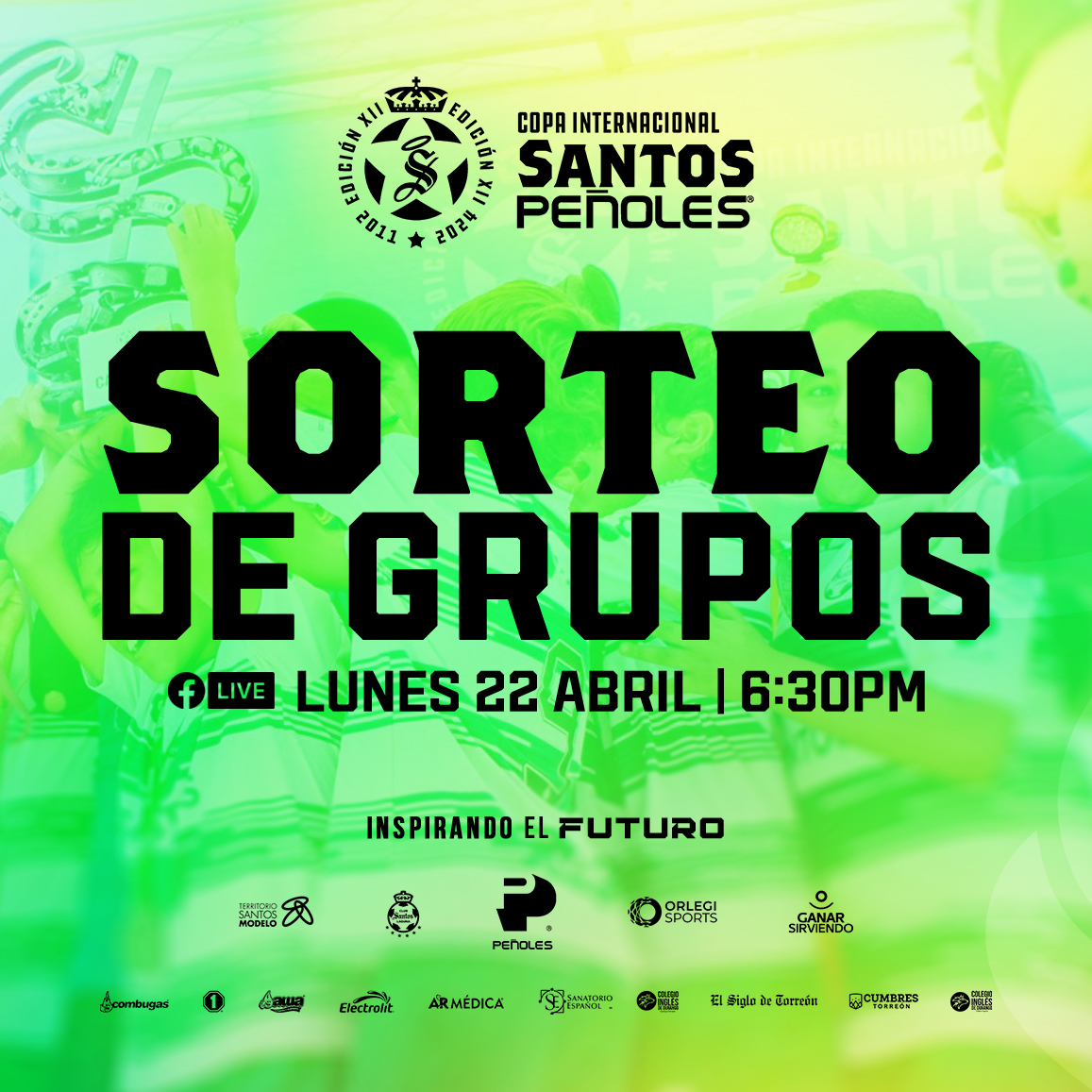 ¡HOY TENEMOS SORTEO DE GRUPOS! 🤩 🔴📡 No te pierdas la transmisión en vivo desde @TSMoficial para conocer cómo quedarán divididos los equipos de cada categoría. ¡Nos vemos a las 6:30 PM! #InspirandoElFuturo #LaMejorCopaDeMéxico #CopaSantosPeñoles