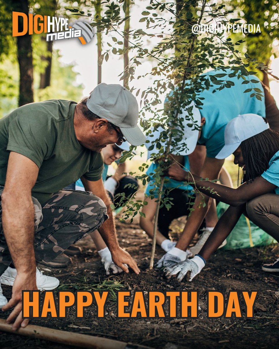 Happy #EarthDay! 🌎 Did you know that DigiHype Media gives back to the world with our tree planting initiative. We plant one tree everytime a new customer chooses DigiHype Media!
