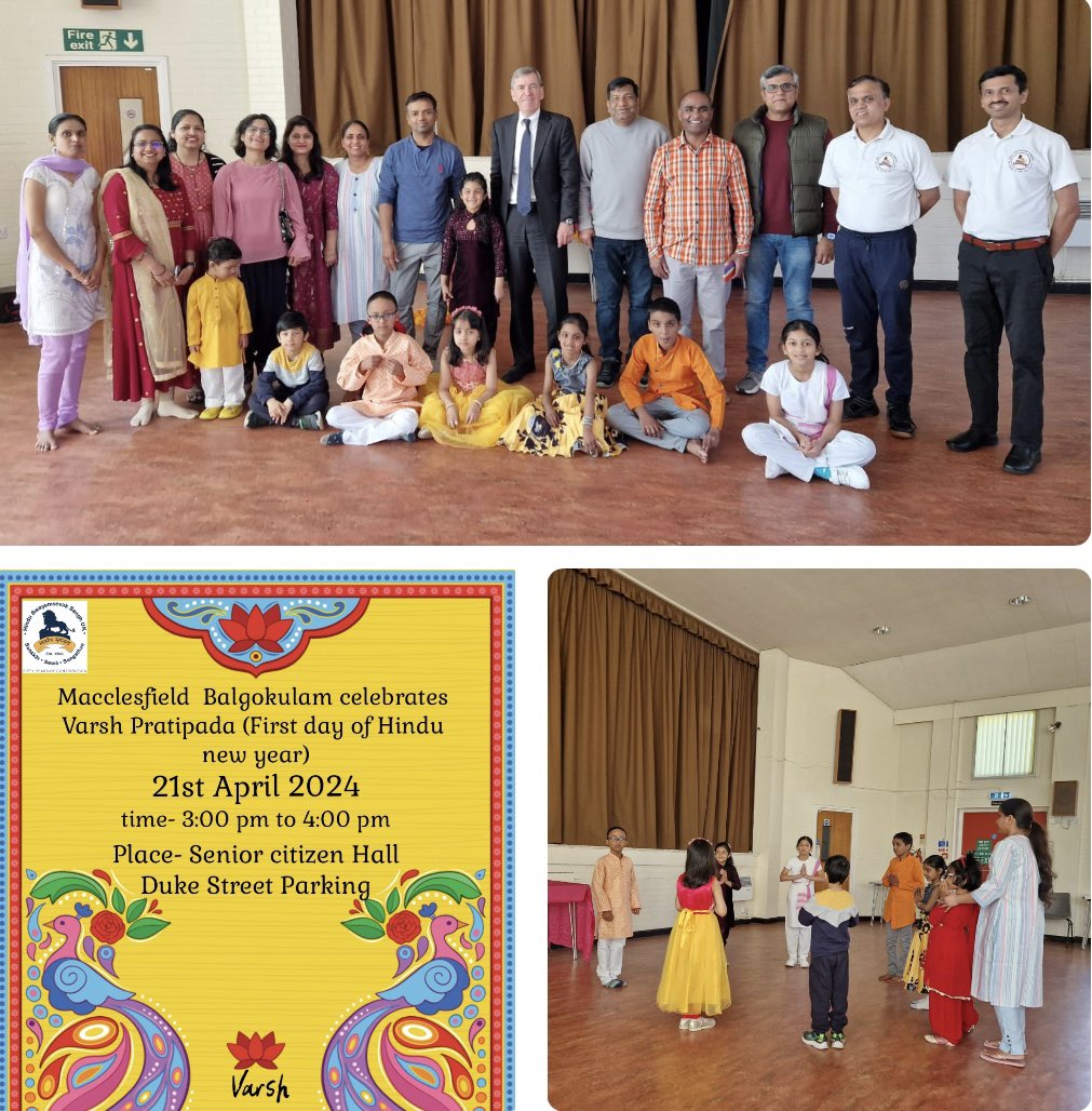 It was an honour to be invited to attend the #Macclesfield Hindu New Year event on Sunday. The children’s presentation showed how much this celebration means to them and their families