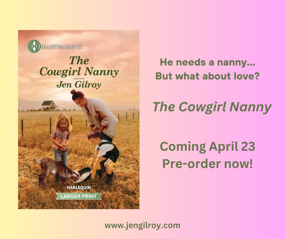 It's publication eve for THE COWGIRL NANNY, my new #sweetromance from @HarlequinBooks #HarlequinHeartwarming From the parts of the story that mean the most to me to what I learned writing it & more, a #blog taking you behind the scenes. #RomanceReaders tinyurl.com/2vacufdu