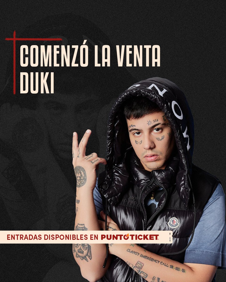 🤩 ¡Hoy comienza la preventa @tenpocl para @@DukiSSJ ! 'Antes de Ameri”, el último material de DUKI se ha convertido en un álbum pilar de su carrera, mientras sigue sumando millones de reproducciones mundialmente, sus canciones marcan una etapa compositiva inigualable con un…