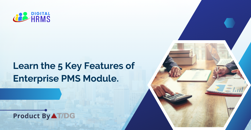 5 key features of Enterprise PMS modules are 1.Continuous performance review process, 2.Goal setting and management, 3.Performance insights, 4.360-degree feedback and 5.Assessment free of bias. Learn more how Digital HRMS offers all tinyurl.com/2s4727wf #PMS #DigitalHRMS #PMS