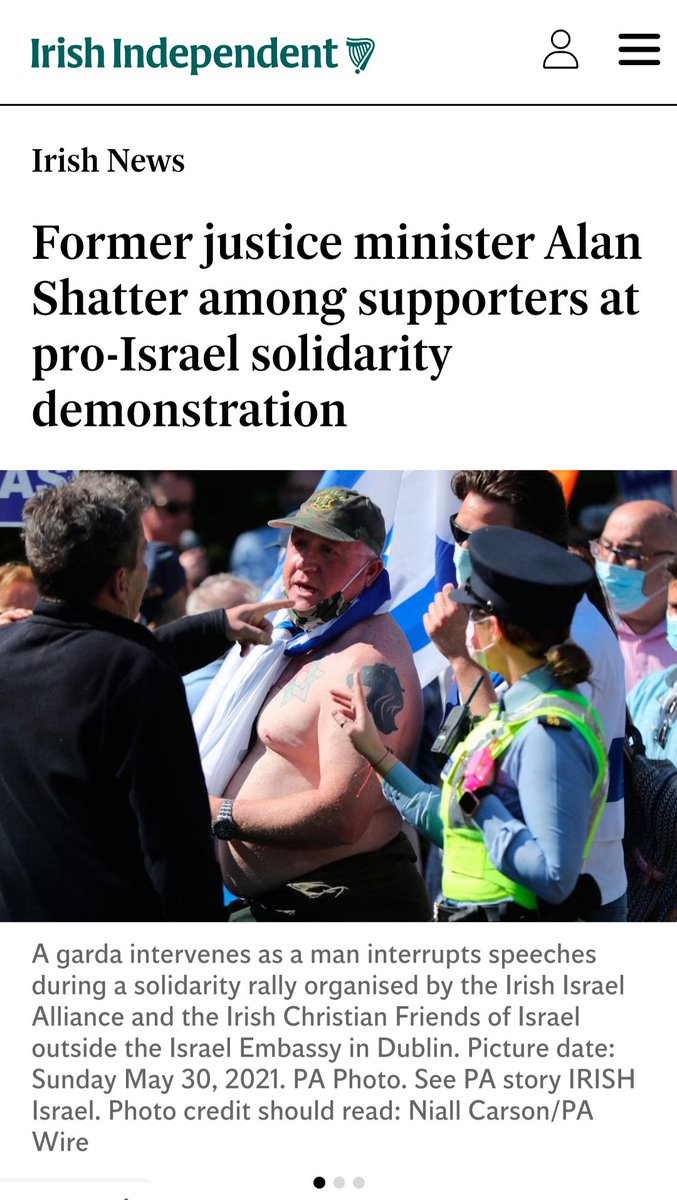 Former FG Justice Minister and pro-israel/Zionist campaigner Alan Shatter calls for the suppression of citizens and workers rights to support the people of Palestine against their overt genocide by Israel's military. Shatter who himself partakes in demonstrations in favour of