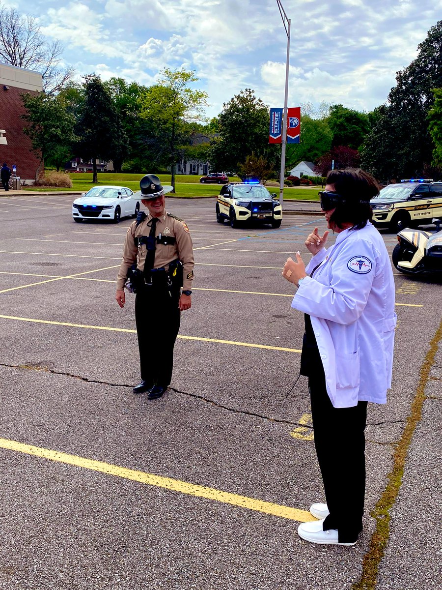 THPJackson's tweet photo. Members from Troop B (Lake, Dyer, Obion, and Gibson) put on a display at Dyersburg State Community College last week. To say they had a great time would be an understatement! Thanks for the invite!!! #JoinTHP https://t.co/y6AszVCGiE