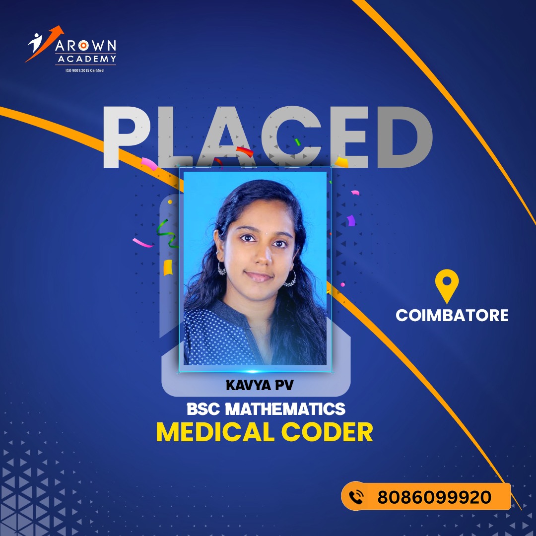 Congratulations for your new job as Medical Coder Congratulations for your new job as Medical Coder 📷📷📷📷
#arownacdemy #arownmedicalcodingacademy
#placement #medicalcoding #medicalcodingandbilling #southindiasno1alliedhealthscienceinstitute