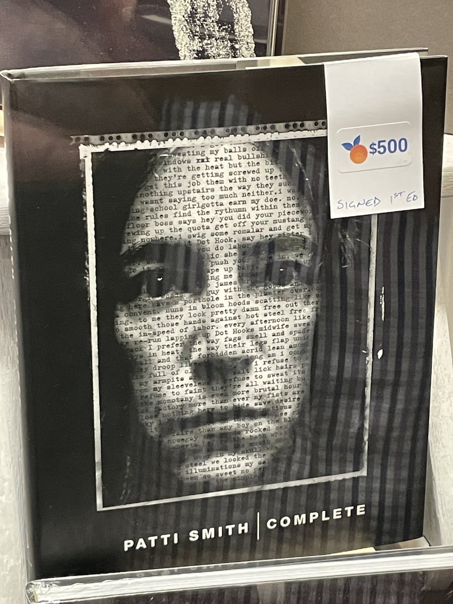 (Going dark here for a few weeks)

Spotted strolling the Adelaide Arcade today, in the window for sale. Details: orchardbookshop.com.au/patti-smith/