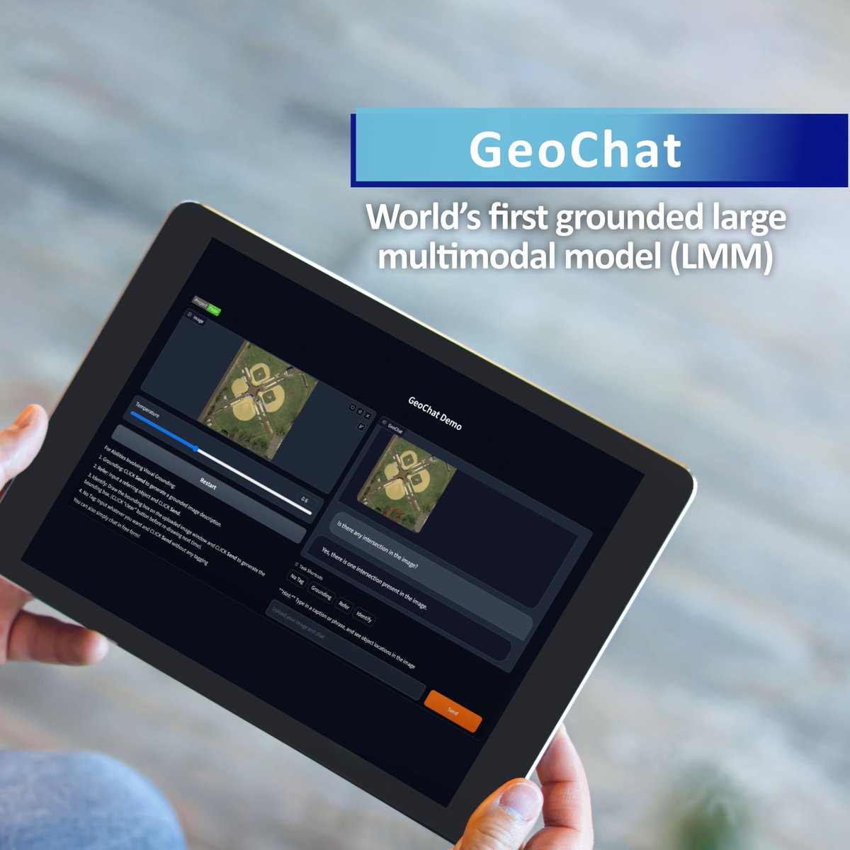 MBZUAI introduces the world's first grounded large multimodal model (#LMM), GeoChat, which is tailor-made for remote sensing (RS) scenarios. GeoChat transforms remote sensing by analyzing detailed images with advanced regional reasoning and sets new standards in RS #AI with