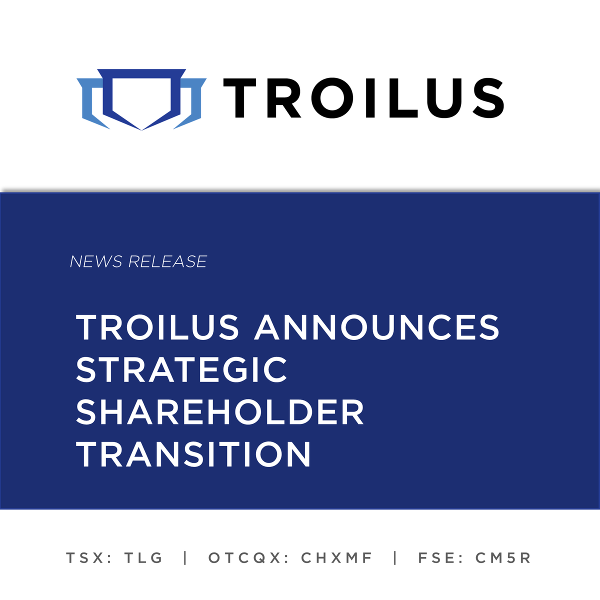 Troilus announces strategic shareholder transition. Read the press release here: troilusgold.net/PR $TLG $CHXMF $CM5R #Mining #Exploration #TroilusGold #quebec #Gold #Copper #InvestmentOpportunity #ProjectUpdates