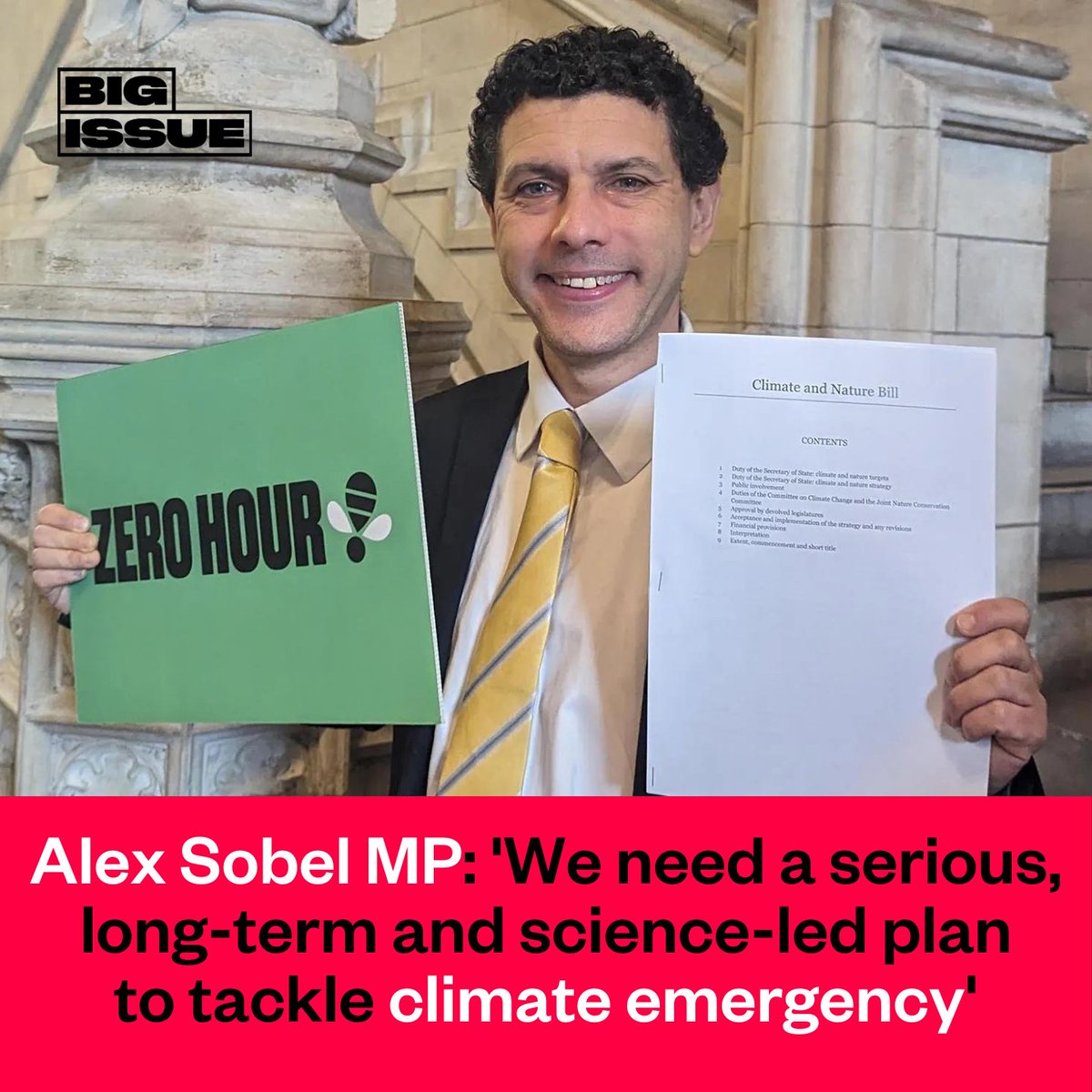 It’s clear that we urgently need a new plan to tackle climate change - the Climate and Nature Bill is a chance to rise to the challenge, writes @alexsobel. Read his piece in The Big Issue for #EarthDay below. 👇 #CANBill @zerohour_uk bigissue.com/opinion/alex-s…
