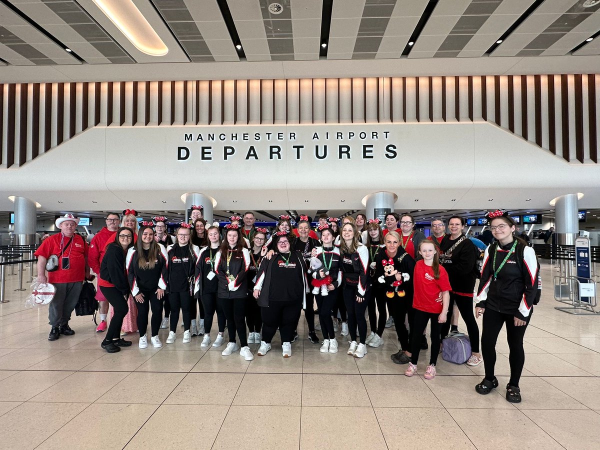 This weekend, our <a href="/manairport/">Manchester Airport</a> PRM team welcomed Team England Special Abilities Unified Pom, as they made their way to Orlando for the International Cheerleading Union World Championships. Go team! We're all behind you.