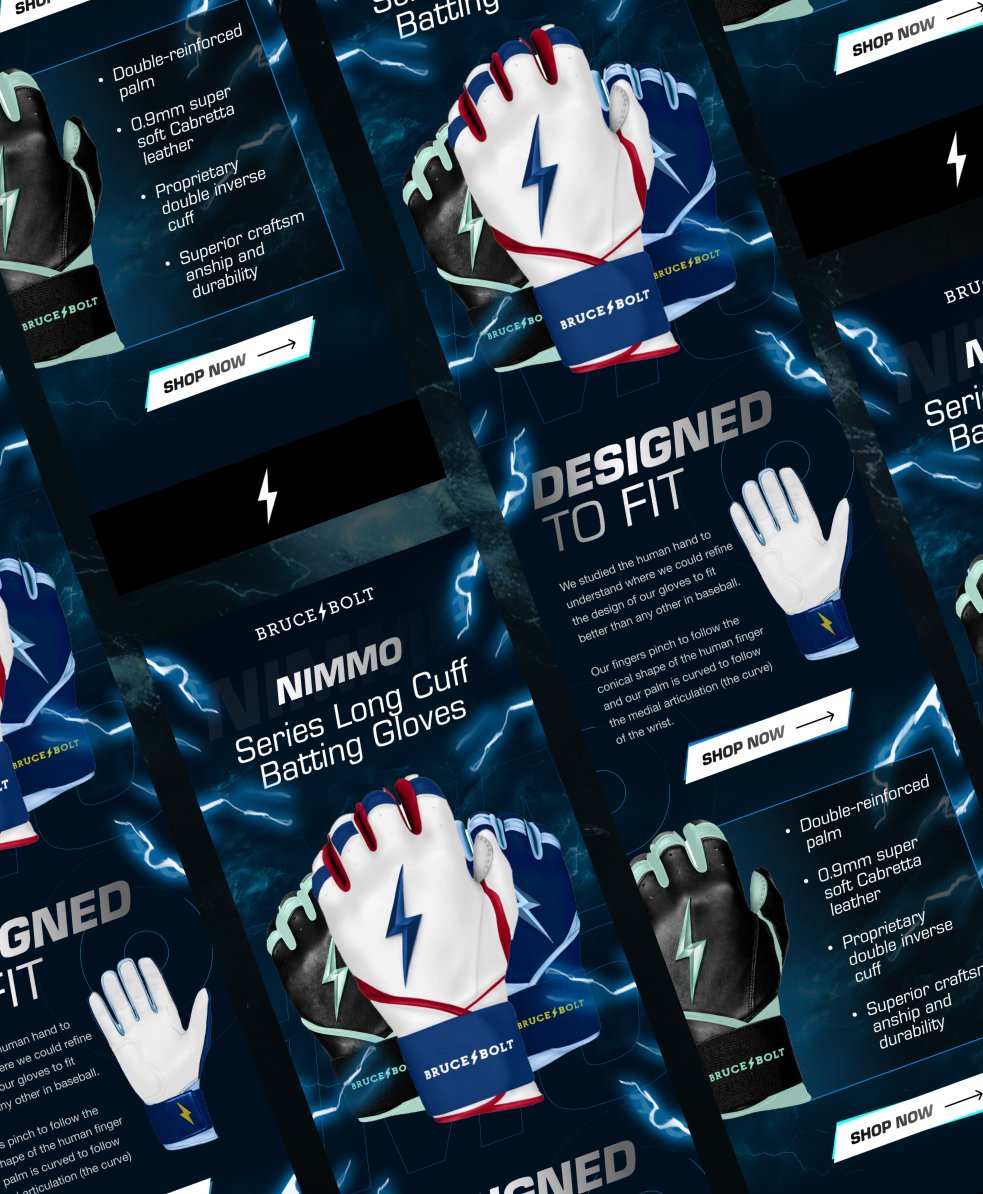 Product Focus Campaign Concept for @bruceboltus ⚡️ #emailgeeks #ecommercedesign #emaildesign #designer