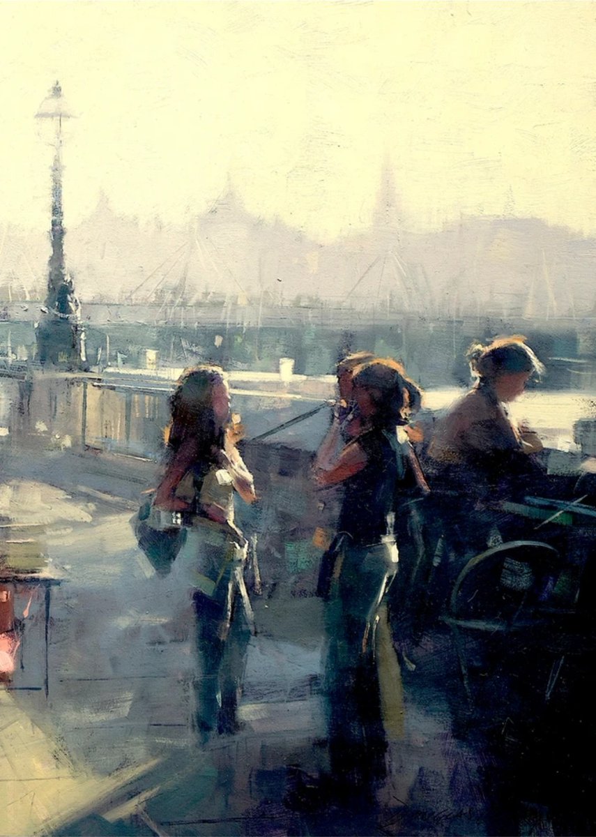 'Bookstalls, Southbank, London' by Douglas Gray douglasgrayartist.com