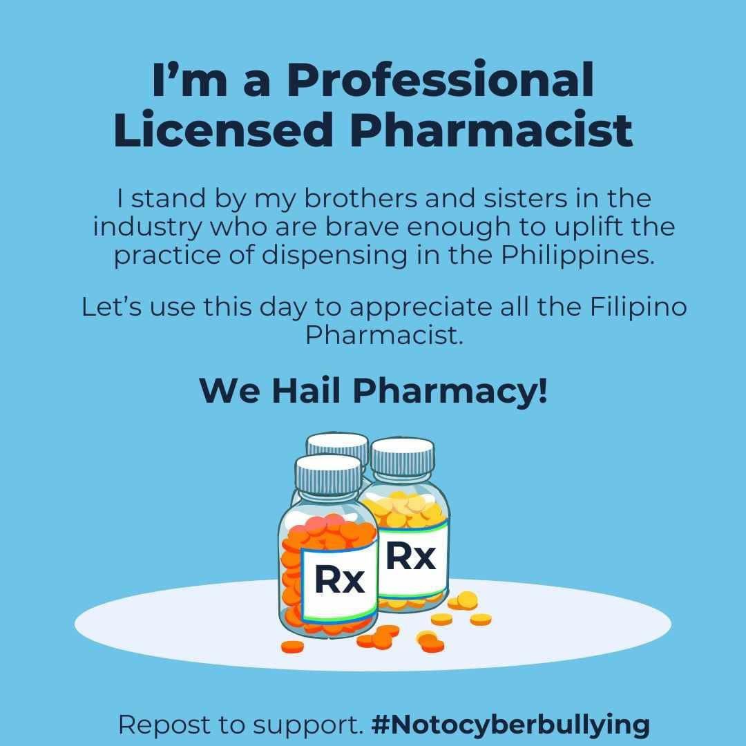 pharmapoll's tweet image. #WeHailPharmacy
#NoToCyberBullying