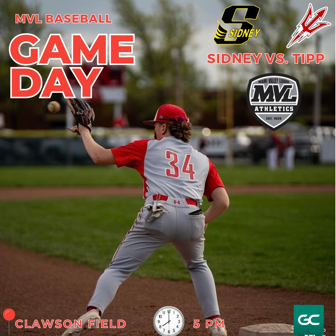 It’s Gameday for your Tippecanoe Red Devils (10-4, 6-2) as we host the Sidney Yellow Jackets tonight in MVL action!

First pitch at 5p at Clawson Field! #theTIPPway