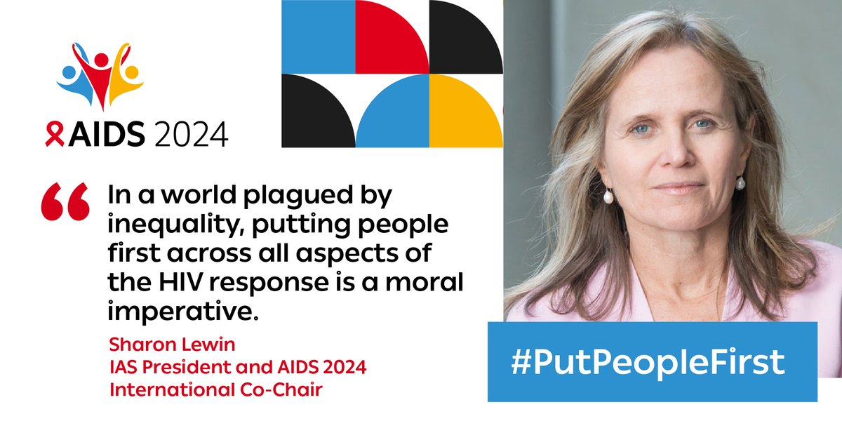 I'm honoured to help shape #AIDS2024, ensuring that we put people first in the global #HIV response. Help us spread this important approach by sharing a message, photo or video with the #PutPeopleFirst hashtag! Find out more: aids2024.org/put-people-fir…