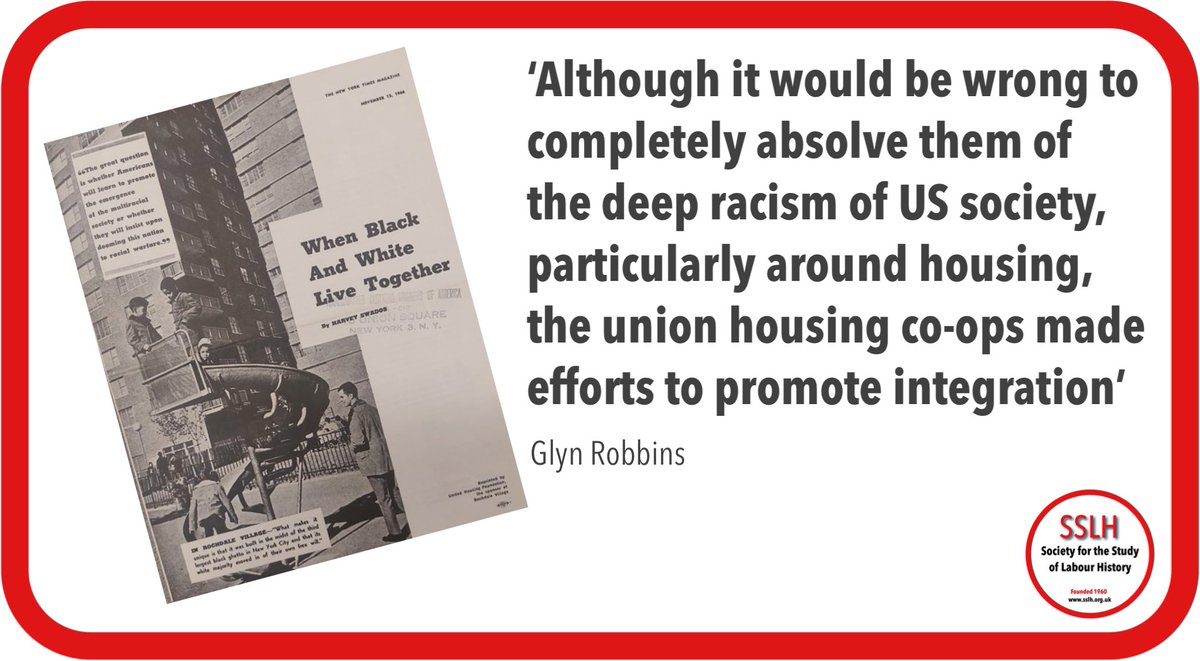 New on the website: @robbins_glyn on Abraham Kazan and trade union housing co-ops in New York City sslh.org.uk/2024/04/22/gly…