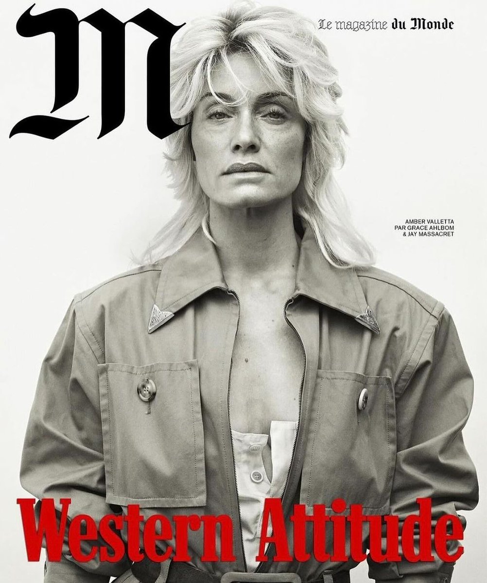 Amber Valletta for M Le Magazine Du Monde Cover By Grace Ahlbom See full story -> bit.ly/44bJsuP