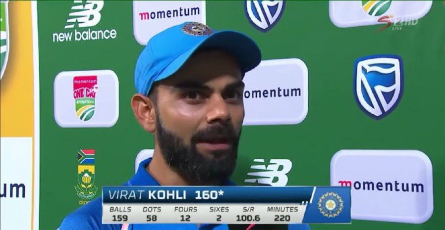 Once Virat Kohli scored 100 runs by 'running between the wickets' in this Innings and after that he said 'there's another 8-10 Years of cricket left in me'. 🐐