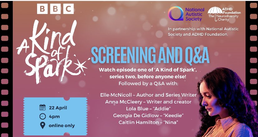 Monday 22nd launch event for BBC Drama ‘A Kind of Spark’ today 4pm-6pm and available to stream and download from Friday @bbctvuk @cbbc bbc.co.uk/cbbc/watch/a-k… @Autism @PCamhs @NNPCF @BDAdyslexia @Autistica @UKYouth @YouthSportTrust @YouthLinkScot @SpcialNdsJungle @SendCrisis ☂️