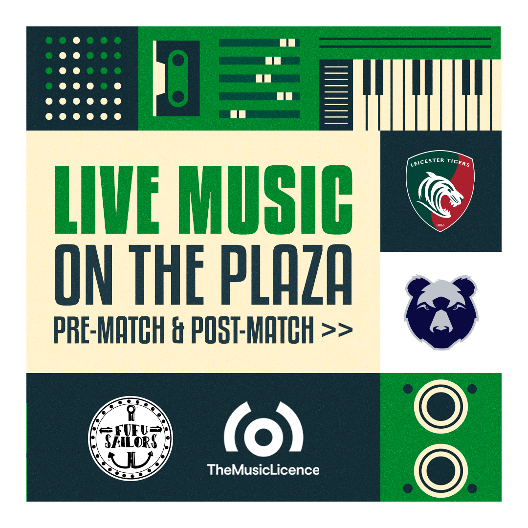 Are you joining us on Saturday? 🪩 @pplprs are kicking off matchday on the Plaza with the @fufusailors from 1pm to 2:45pm! 🎟 LeicesterTigers.com/matchtickets