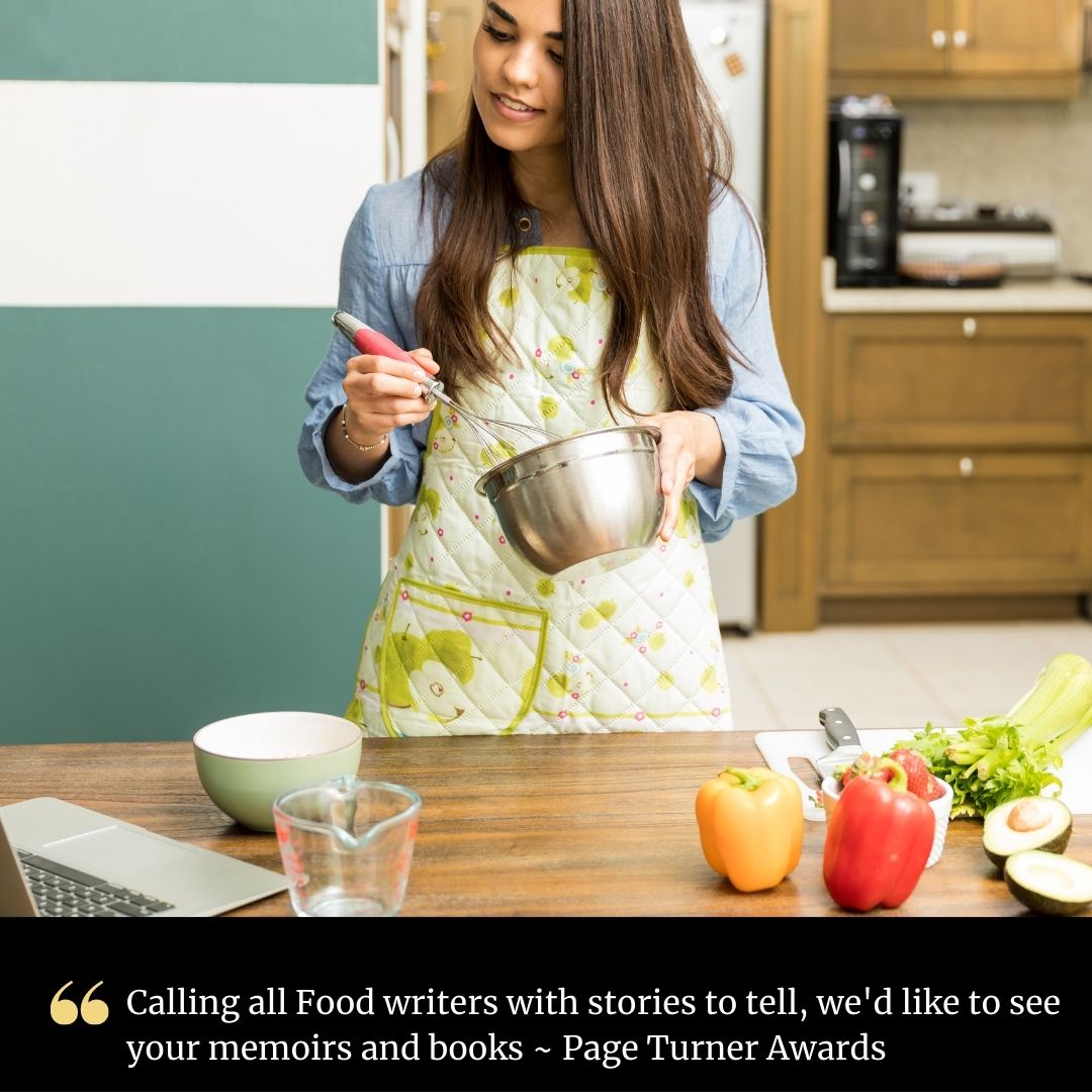 Calling All Food Writers Writers✍🏻 

Page Turner Awards is inviting aspiring writers & authors in the #food & #cooking community📚

Learn More 👉🏻 pageturnerawards.com/niche-stories/…

#writers #writing #writingcommunity #author #foodwriter #writingawards #bookawards #cooking #foodie #foodbook