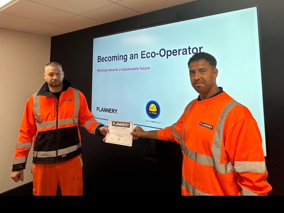 Eco-Operator Training on Earth Day!🌎👷 We are delighted to have recently carried out Eco-operator training on the A66 Project for our partner. We've pledged to carry out Eco-operator training to every operator on the scheme. #FlanneryPlantHire #Earthday #ECO #PlanthireUK