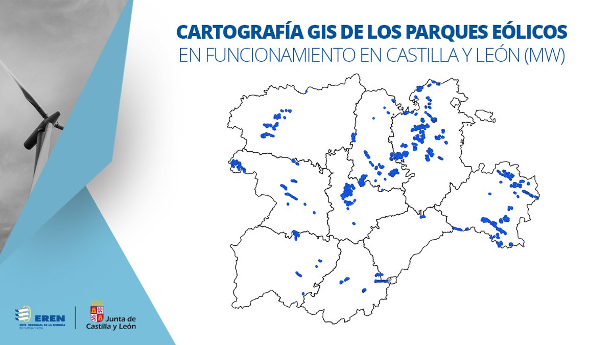 Con más de 260 parques eólicos en funcionamiento, Castilla y León se posiciona como un referente en energía eólica 🗺️

#EnergíaEólica #CastillaYLeón