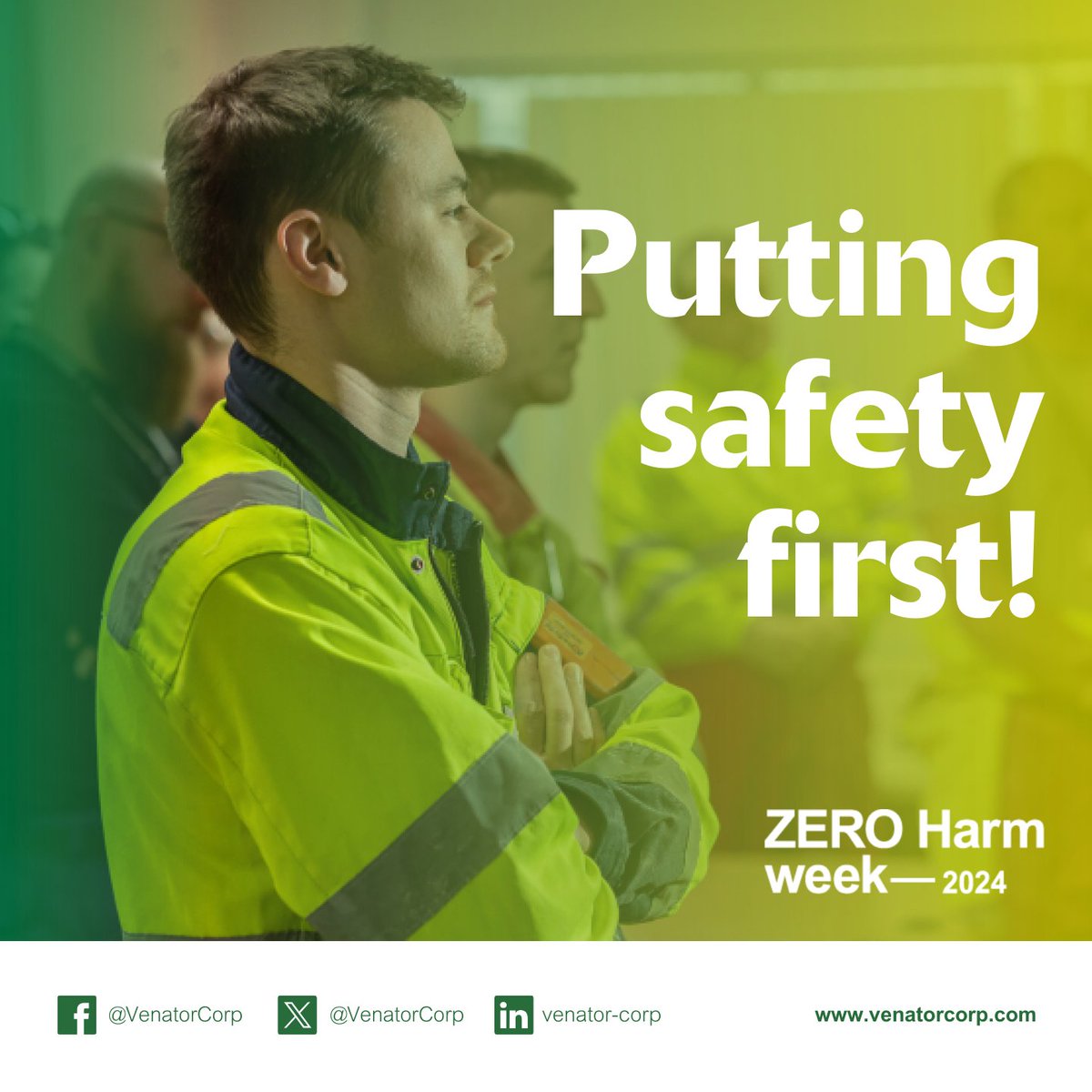 It’s #ZEROHarmWeek at Venator!  #Safety isn’t just a priority for us – it’s a core value woven into the fabric of everything we do. That's why, this week, all of our associates are coming together to focus on safety and explore how #HumanFactors can influence behavior.