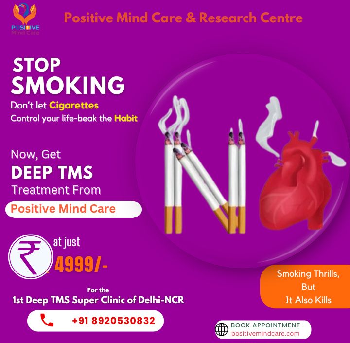 Smoking is Injurious to Health
Quit Smoking 🚬 with Deep TMS 
@positivemindcare 
#quitsmoking #quitsmokingtoday #quitsmokingnow 
#deeptms #deeptmstherapy #positivethinking 
#positivemindcare 

Call Now:- 8920530832