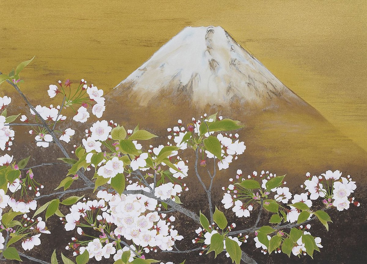 Mount Fuji and Cherry Blossoms by Koichi Nabatame