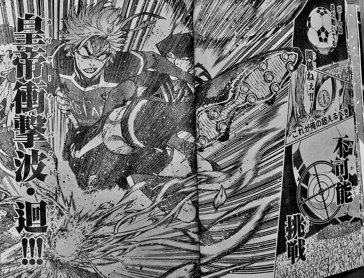 NewBear99's tweet photo. Blue Lock Manga Chapter 259 Spoilers
Kaiser pass the ball to ness Kaiser Block Karasu and his team mate he reads PxG Defender sees Shooting Point Shoot with his New Technique thinks he gonna with this one!🔥
#bllk259 #bluelock259 #bluelock #BLLKSpoilers #bllkleaks
#ブルーロック https://t.co/i67mFT7dSk