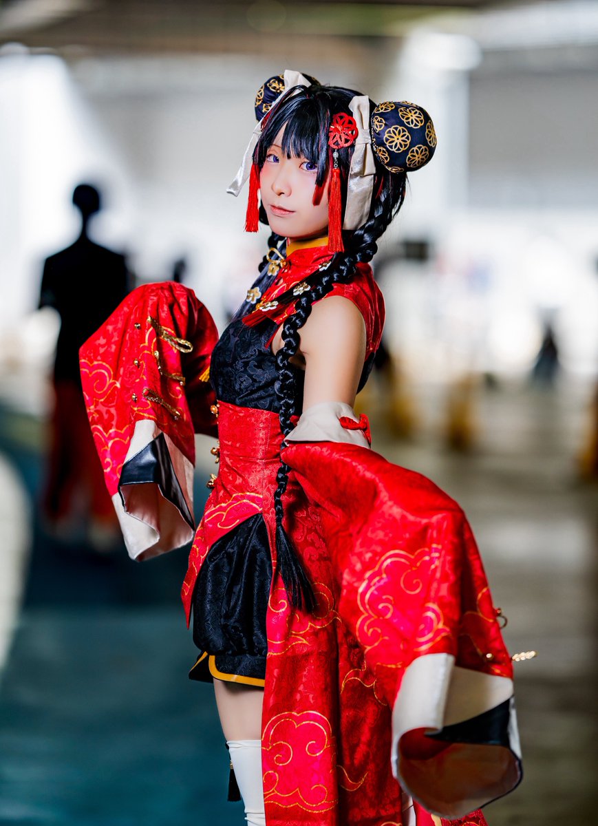 コスプレ/ cosplay】 🌈🕒 月ノ美兎🐰 チャイナ衣装 #アコスタ福岡