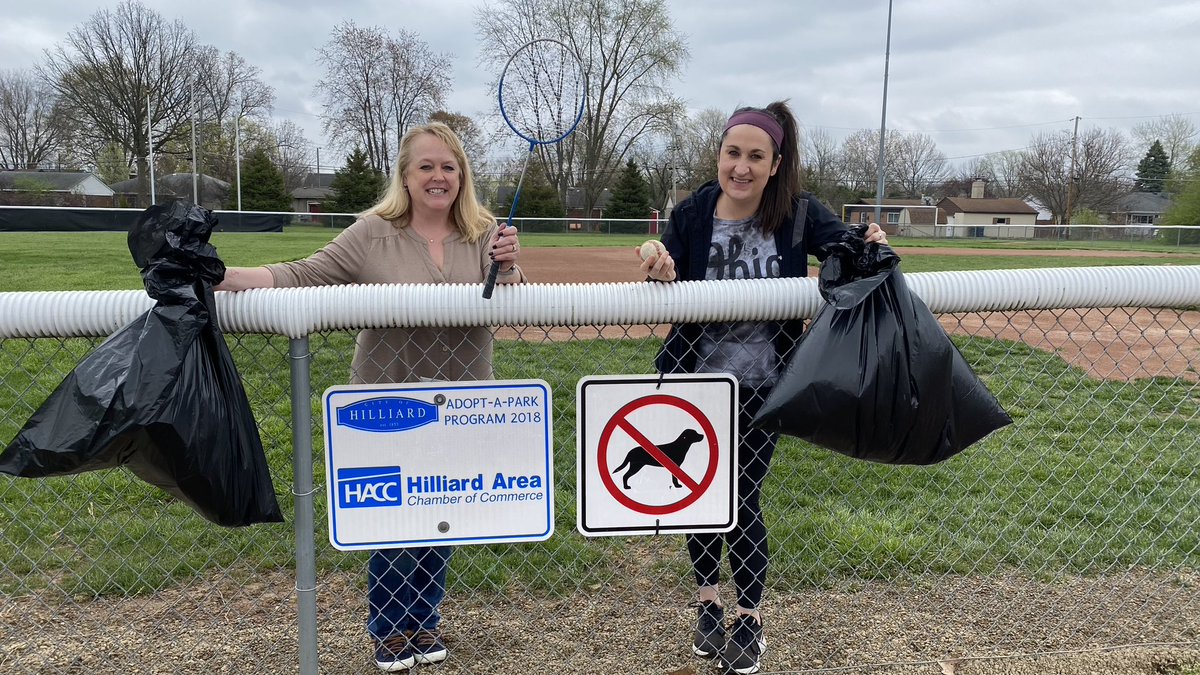 In honor of Earth Day, we recently cleaned up our adopted park, Alt Field, and encourage others to pick an activity to promote a brighter future for everyone. 🌎