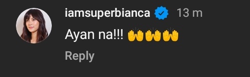 the most consistent fangirl of joshua garcia, ms. bianca gonzales commented on his big screen comeback!!! ✨🥹