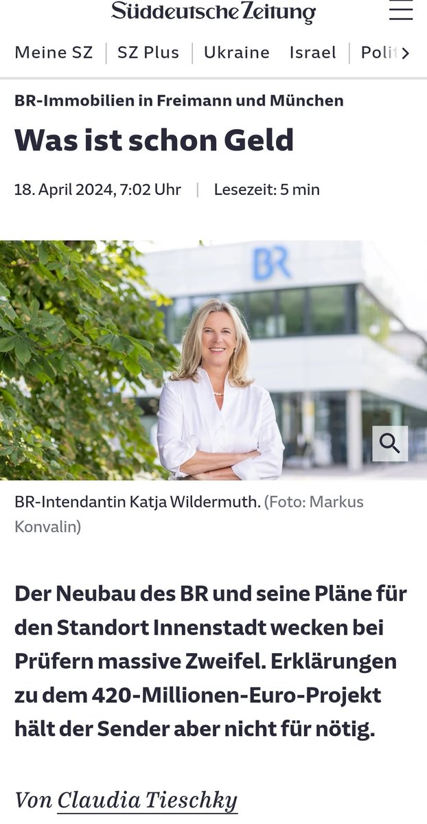 BR Neubau kostet 420 Millionen Euro. Die Prüfer haben massive Zweifel, Erklärungen hält der Sender aber nicht für nötig. #ReformOerr #OerrBlog