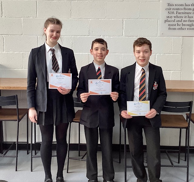 Well done to our students who recently took part in the UKMT Junior Kangaroo Maths challenge.  #UKMTJuniorKangaroo #MathsChallenge #StudentAchievement #MathsExcellence