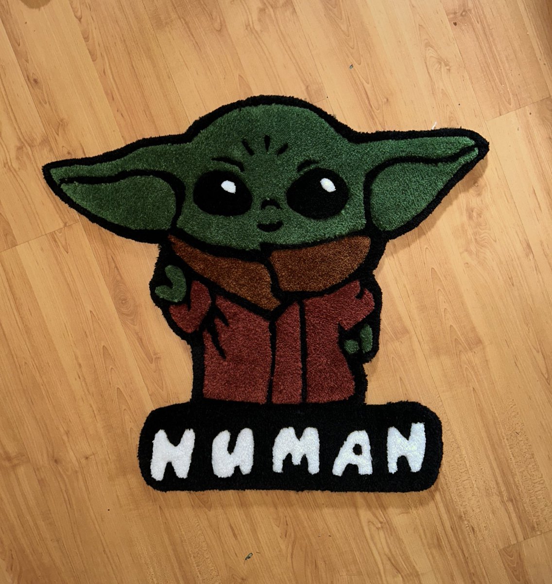 Baby Yoda Rug 😍

Dm to get your custom Made rug 📩
