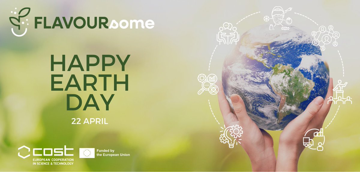 _FLAVOURsome_'s tweet photo. Happy International #EarthDay! 🌍
#FLAVOURsome is exploring the innovative potential of plant-derived #proteins to reduce meat intake and CO2 emissions🌱

Let's save our planet earth by savouring 
#healthy and #tasty plant-based #food 

@COSTprogramme https://t.co/APF5HuXr2V