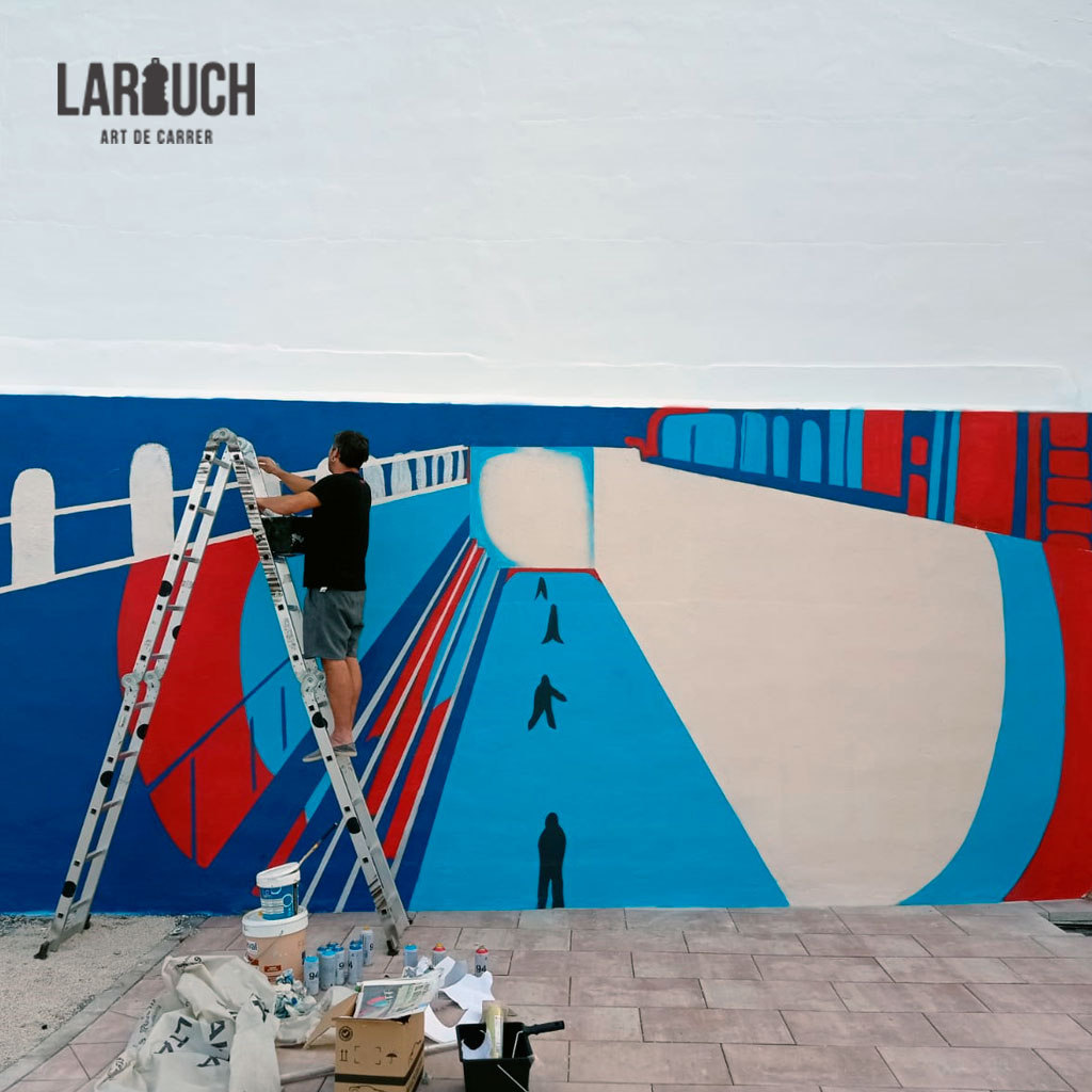 Larouchart's tweet photo. Transformar un raconet del teu poble en un punt de visita obligat abans d'entrar al trinquet del poble, és un plaer immens del que sentir-nos orgullosos. Si tens idees i algun raconet que vulgues millorar pel teu poble, contacta amb nosaltres. #Larouch #ArtDeCarrer #Genoves https://t.co/4T1DaU1ops