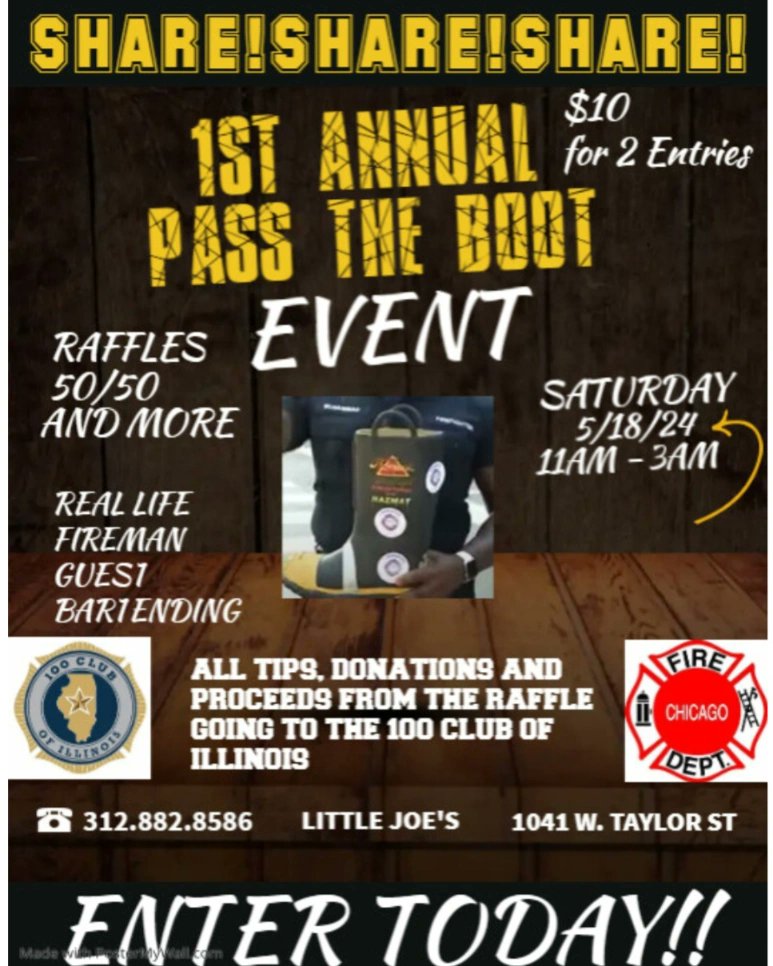 Help us spread the word There are tons of great prizes to be won in the raffle For more info, email me at littlejoesinfo@gmail.com Can enter remotely to win prizes @ChuckGarfien @Dempster46 @squad2tony @Stacey21King @Sut_40 @GuillensWorld @AshlynCarmela @670TheScore