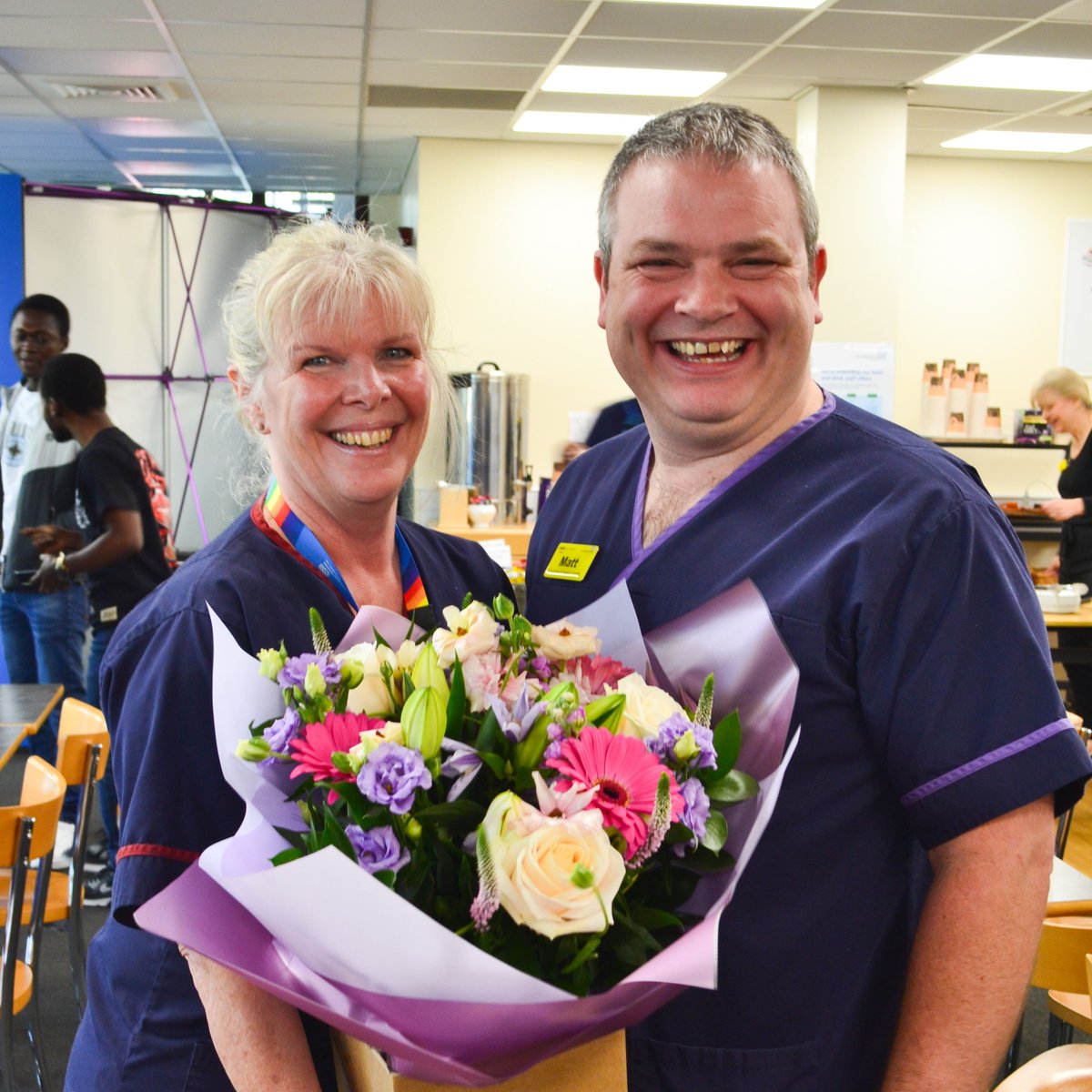 We were delighted to present @FranWilson21 with a presentation by Chief Nurse and Director of Quality, Matt Holdaway. Fran has worked for the Trust for over 39 years, Saturday marked her final event as she shortly moves into a new role within @gloshospitals 
#RewardandRecognition