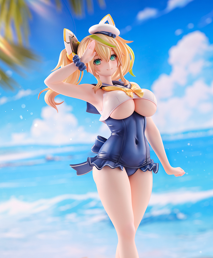 「PSO2esでNidyがデザインしましたセーラー水着のジェネとアネットがフィギュ」|Nidy-2D-のイラスト